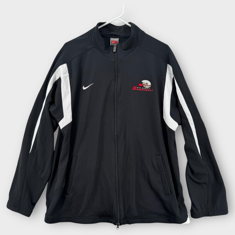 Nike Fit Dry Jacket Mens XL BYU Bringham Young Basketball Track Warm Up Zip NCAA